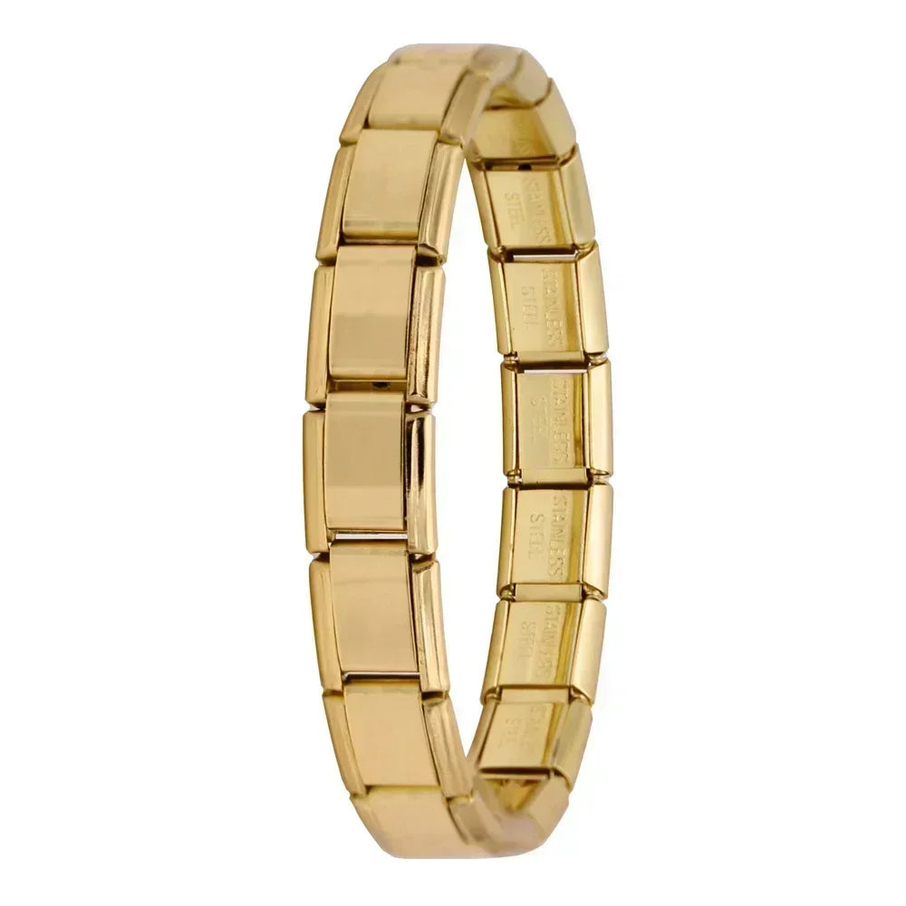 Bracelet Élastique Acier Inoxydable – Or, Argent & Or Rose